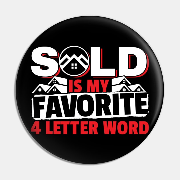 Funny Real Estate Selling Realtor Gift Womens Pin by stockwell315designs