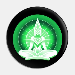 Aura Green Meditation 06 Pin