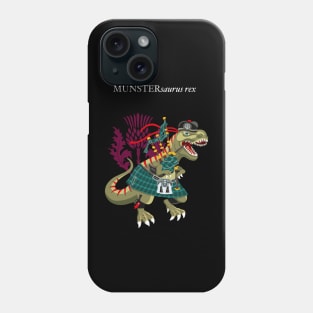 Clanosaurus Rex MUNSTERsaurus Plaid Munster Irish Ireland Family Tartan Phone Case