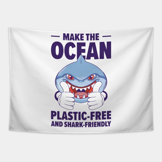 World Wildlife Day Shark Animal Welfare Marine Wildlife Tapestry by Tom´s TeeStore