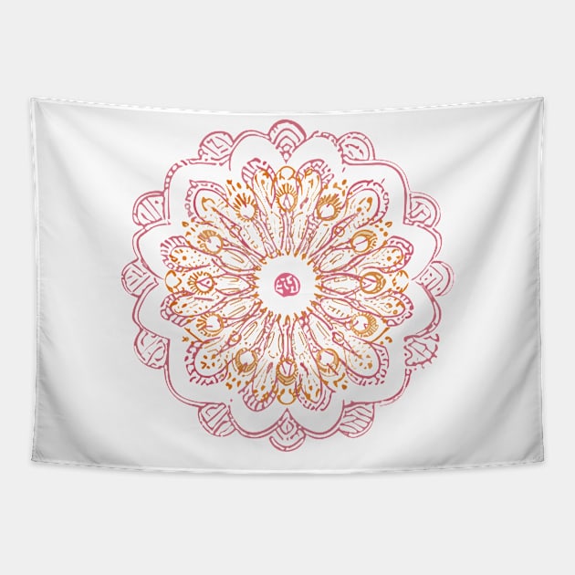 mandala Clamber Paintmandala Creep Pencil Tapestry by Martin Young