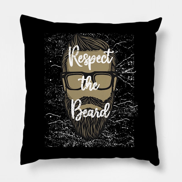 Respect the Beard Pillow by kimbo11