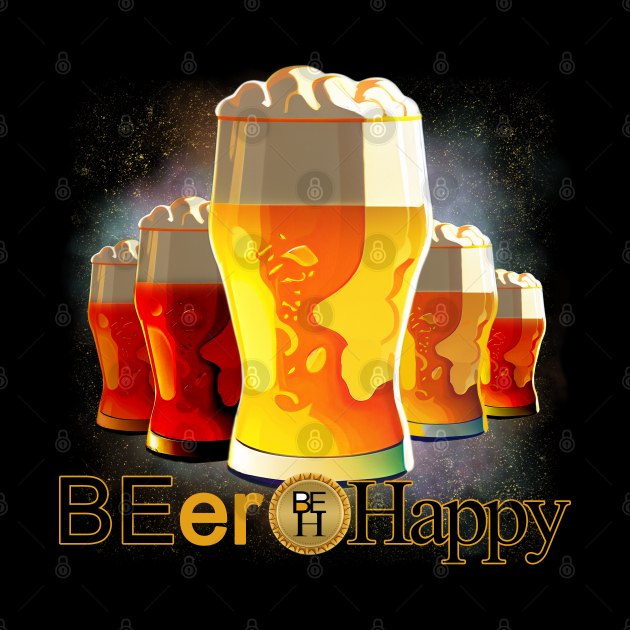 BEer Happy by LO2Camisetas