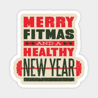 Merry Fitmas Quote Magnet