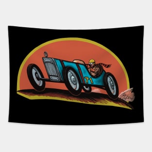 Antique Race Car Tapestry