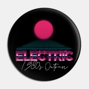 80s electric outrun Pin