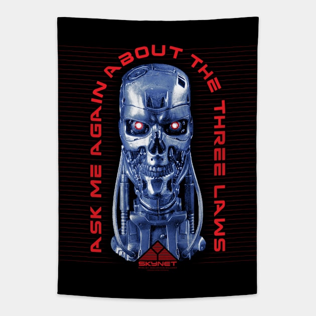 3 Laws of Cyberdine FRONT//BACK Tapestry by Krobilad