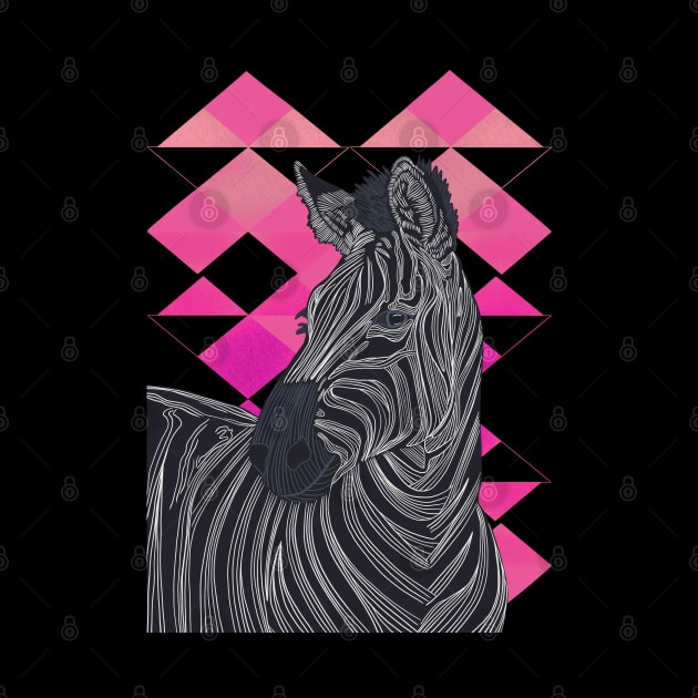 Zebra Pink Geometric by Suneldesigns