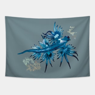 Blue Dragon,Glaucus Atlanticus Sea slug Tapestry