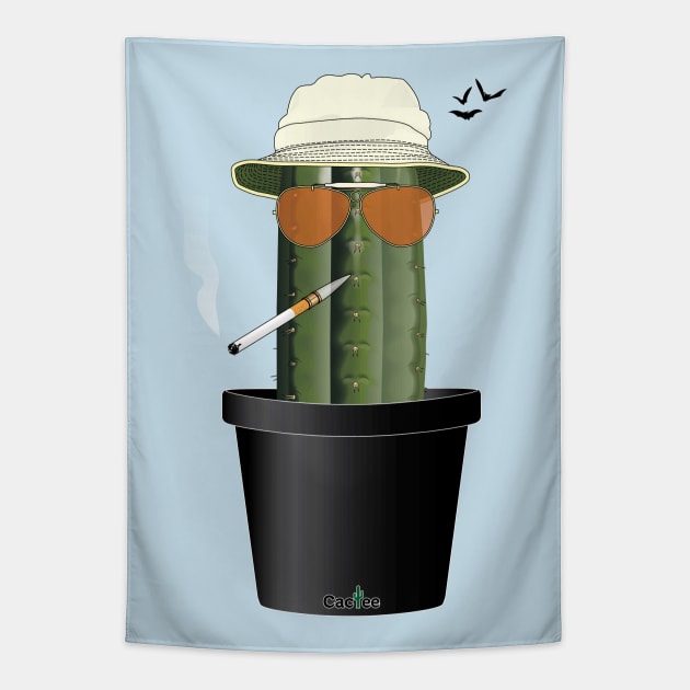 Fear & Loathing in Cactus Country Tapestry by Cactee