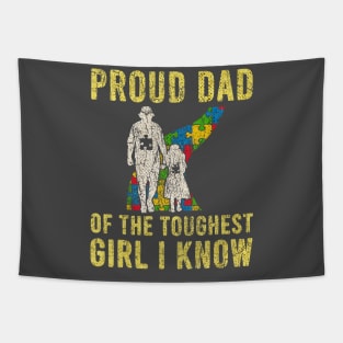 proud dad of the toughest girl Tapestry