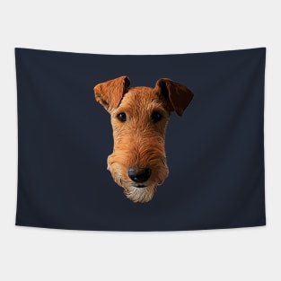 Airedale Terrier Head Art Lakeland Welsh Tapestry