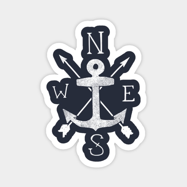 Anchor Tee Magnet by VeryBear