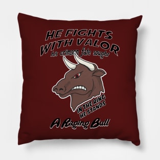 A Raging Bull Pillow