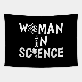 Woman in Science w Tapestry