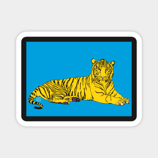 Pop Art Tiger Magnet