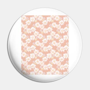 White and Pink Daisies Pin