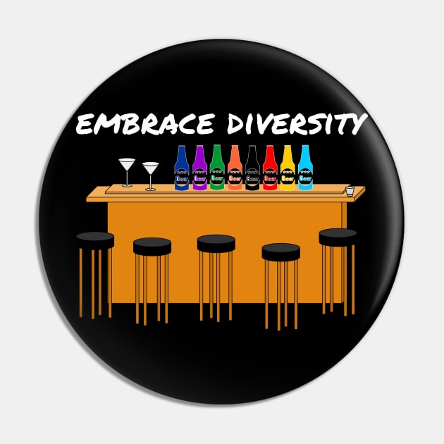 Craft Beer Embrace Diversity Pin by outrigger