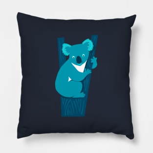 Blue Koala Bear Pillow