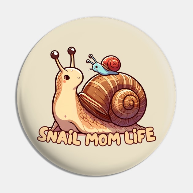 Parenting snail Pin by Japanese Fever