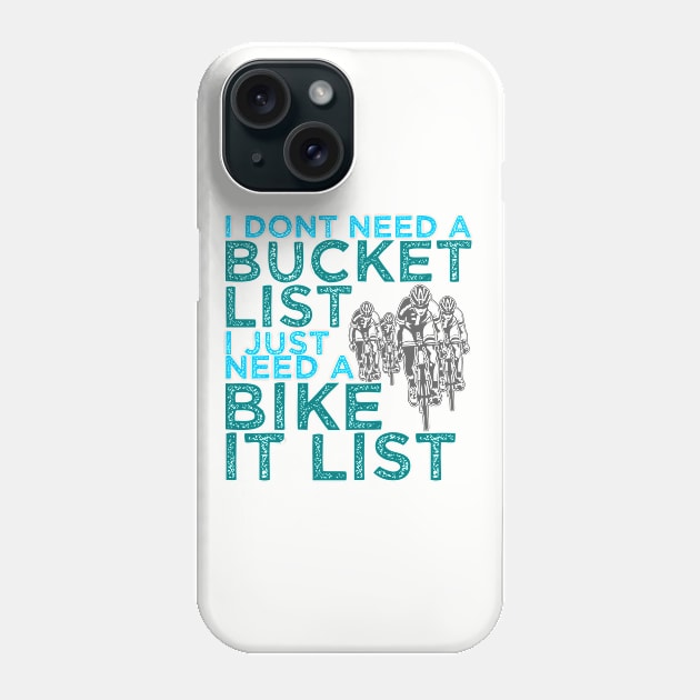 Cyclist - Bike It List Phone Case by Kudostees