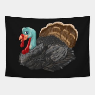 Gobbles the Turkey - Digital Illustration Tapestry