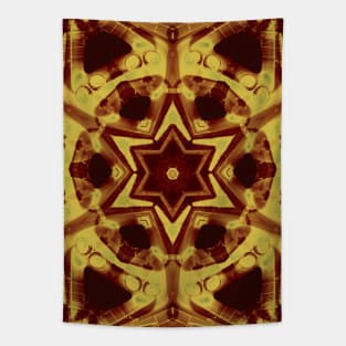 Star mandala in brown Tapestry