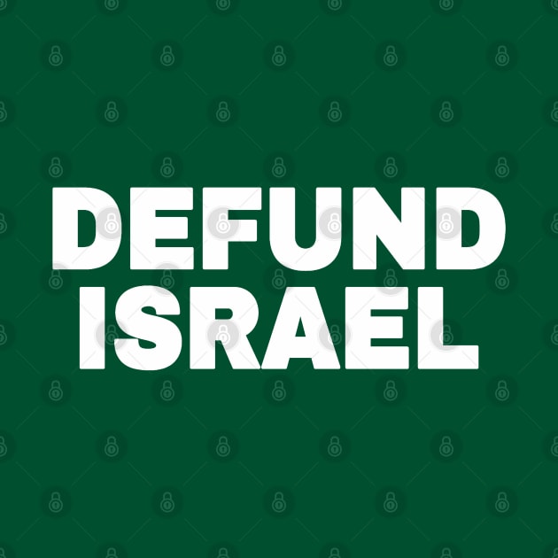 DEFUND ISRAEL - White - Vertical - Double-sided by SubversiveWare