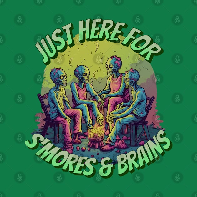 Zombies Camping for S'mores And Brains by ArtisticRaccoon