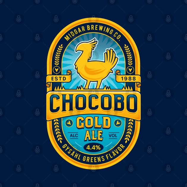 Chocobo Gold Beer Emblem by Lagelantee