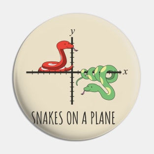 Snakes on a Plane Funny Maths Pin