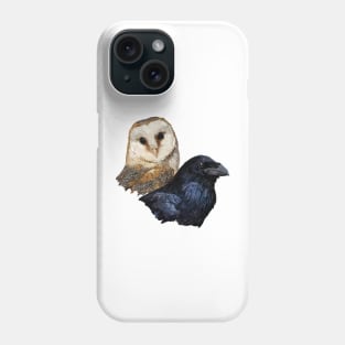 Raven and Owl Phone Case