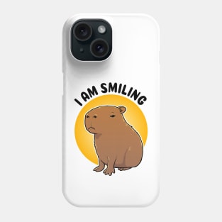 I am Smiling Capybara Phone Case