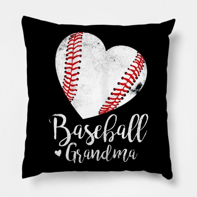 Baseball Grandma Mothers Day Pillow by Vigo