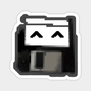 Degraded floppy smiley Magnet