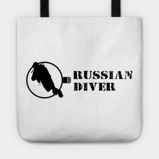 Russian diver black Tote