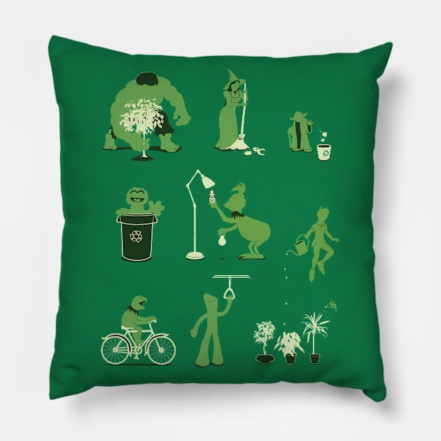 Going Green Pillow by DavidSoames