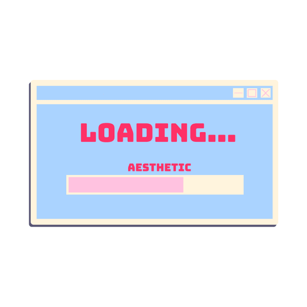 loading pastel aesthetic bar window Pink and Blue by hitoridraws