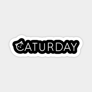 Caturday With Cat Art A Funny Gift For Cat Lovers Magnet