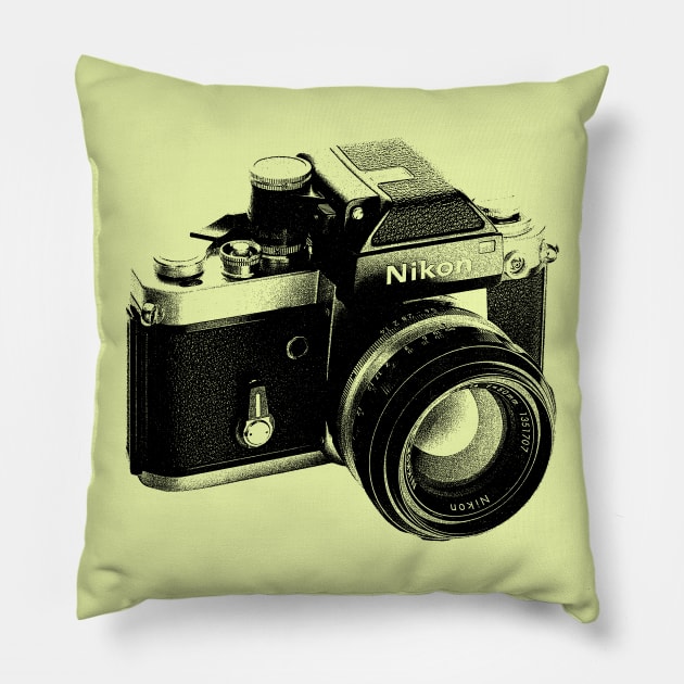 Nikon F Pillow by TrocaBoo