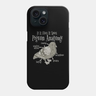 Pigeon anatomy Phone Case