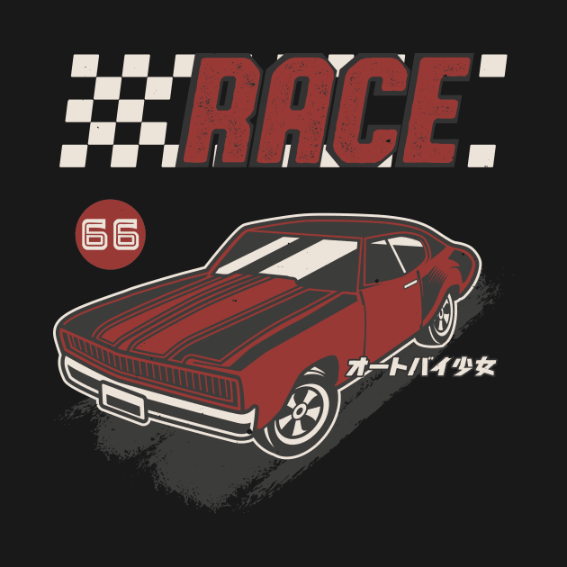 Retro Muscle Car Vintage Racing Car Lover by Foxxy Merch