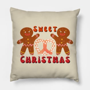 Sweet Christmas Gingerbread Pillow