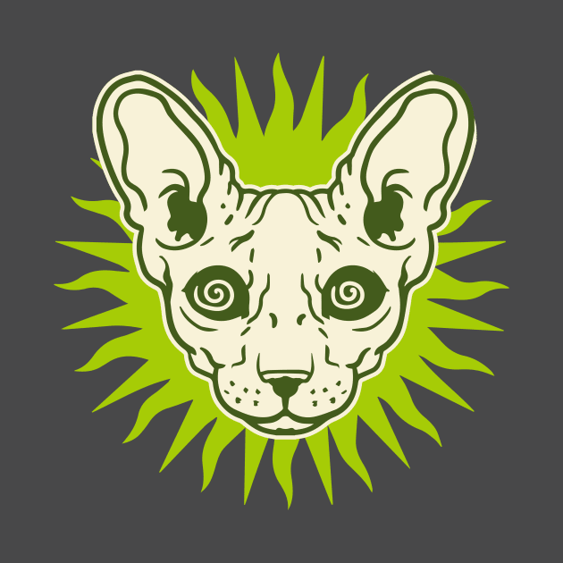 PSYCHEDELIC SPHINX CAT by Deduder.store