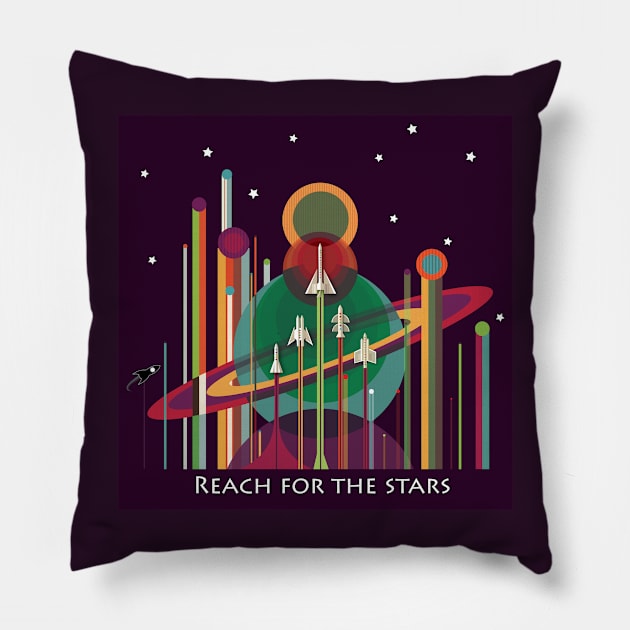 Reach For The Stars Pillow by AnderssenGrafix