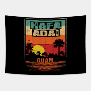 Hafa Adai Guam Seal Tapestry