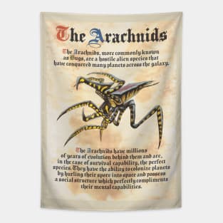 Starship Troopers (1997) Medieval Book Print Tapestry