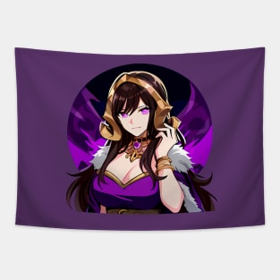 Anime Liliana Vess Necromancer Planeswalker Tapestry