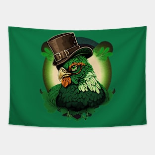 Chicken St. Patrick's Day Tapestry