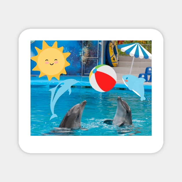 dolphin lover Magnet by ayoubShoop
